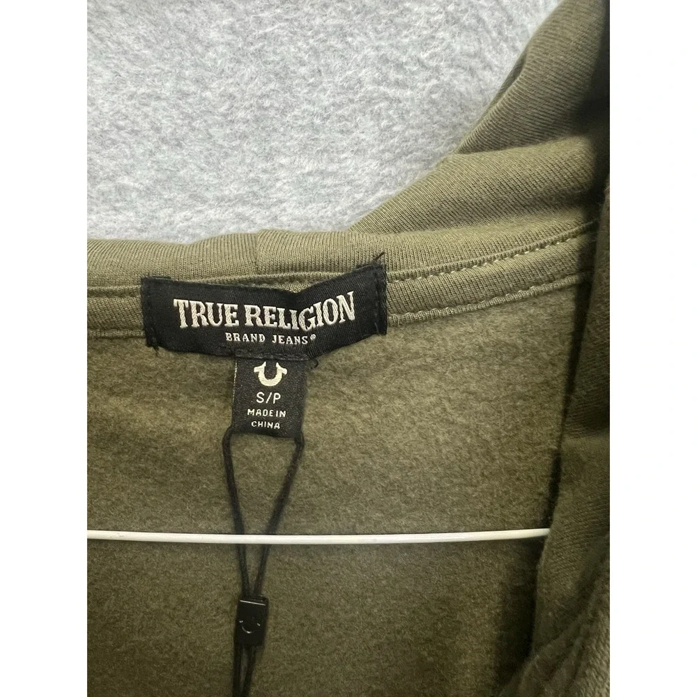 True Religion Radiant Buddha Zip Hoodie Olive Green Mens Small 92KBBGTFW49RGWP